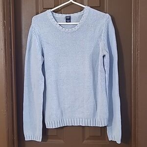 ❤️Gap light blue crewneck cotton sweater pullover